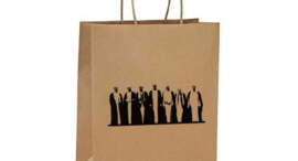 Kraft Shopping Bag (Brown Virgin) Top Fold