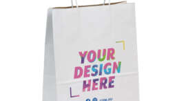 Kraft Shopping Bag (White)