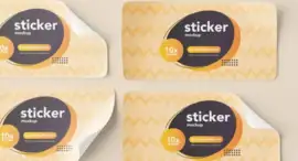 PVC White Sticker